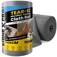 Load image into Gallery viewer, ShineXPro Microfiber Cleaning Cloth Roll