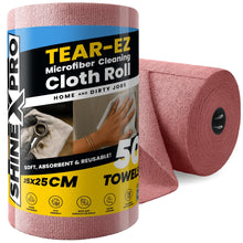 Load image into Gallery viewer, ShineXPro Microfiber Cleaning Cloth Roll