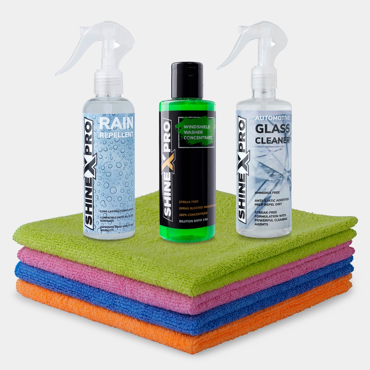 ShineXpro Automotive Glass Cleaner  Get Streak Free Car Glass 