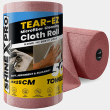 Load image into Gallery viewer, ShineXPro Microfiber Cleaning Cloth Roll
